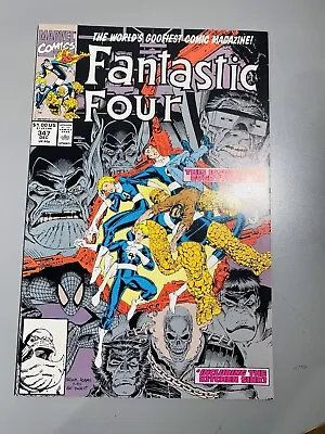 Buy Fantastic Four #347 (1990) NM Art Adams 1st New Team Spdier-Man Hulk Ghost Rider • 6.43£