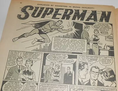 Buy RADIO FUN Amalgamated Press UK 1959 Very Rare SUPERMAN Lovely Vintage Comic • 200£