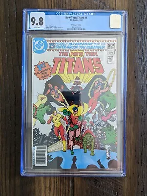 Buy New Teen Titans #1, CGC 9.8, Newsstand, 1st Solo Title, George Perez, DC 1980  • 288.74£