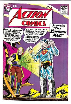 Buy Action Comics #249, DC 1959, !st App Of Lex Luthor As Kryptonite Man 6.5 FN+ • 94.81£