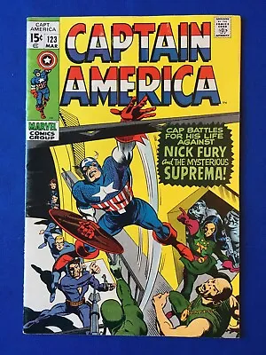 Buy Captain America #123 FN- (5.5) MARVEL ( Vol 1 1970) 1st App Suprema (2) • 18£