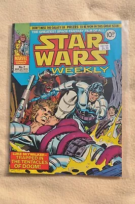 Buy Great Vintage   Star Wars Weekly Number 7    March 1978 Marvel Comic Book • 3.91£