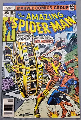 Buy Amazing Spider-Man #183 1978 Key Issue Newsstand 1st App Big Wheel *CCC* • 15.84£