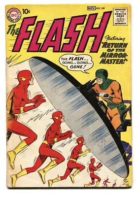 Buy Flash #109 1961- Mirror Master- DC Silver Age Comic Book VG • 199.06£