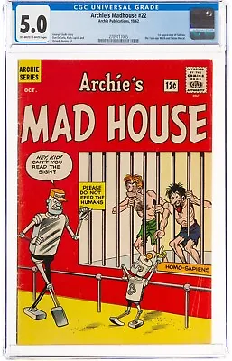 Buy Archie's Madhouse #22 - KEY 1st App. Of Sabrina The Teenage Witch - CGC 5.0 • 1,024.17£
