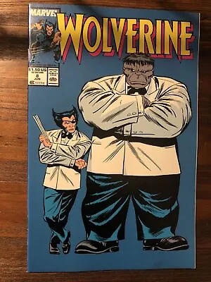 Buy WOLVERINE 8 1989 Grey Hulk & Mr Fix-it~Patch~Iconic Cover~(Very High Grade!!!) • 71.50£