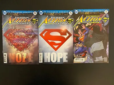 Buy Action Comics Vol.1 #987 2017 W/3 Variants Gem Mint 9.9 DC Comic Book Set QL57-3 • 9.59£