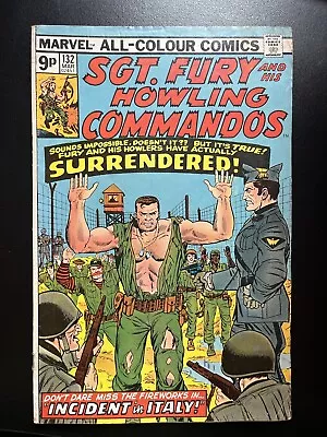 Buy Marvel Comics Sgt.Fury And His Howling Commandos. Vol.1 No.132 March 1976 Rare • 10£