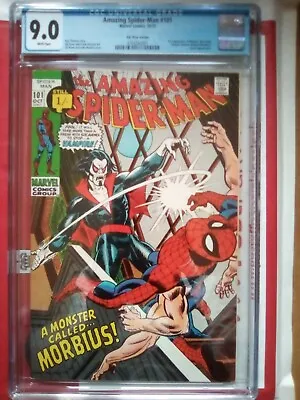 Buy Amazing Spider-Man #101 - 1st Appearance Of Mobius Rare UKPV CGC 9.0! • 1,450£