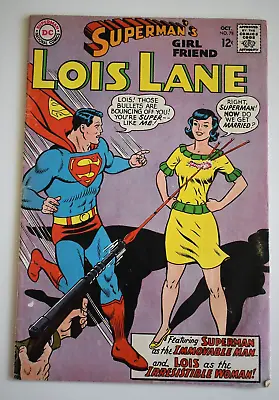 Buy DC Superman's Girlfriend Lois Lane  #78 1967 Swan Cover Dorfman Story Silver Age • 7.20£