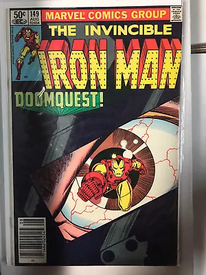Buy Iron Man#149-Classic Dr Doom Doomquest Mid Grade Marvel Newsstand Bronze Age Key • 18.20£