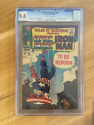 Buy TOS Tales Of Suspence #96 CGC 9.4 Iron Man And Captain America • 301.66£