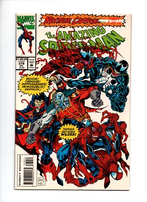 Buy Amazing Spider-man #379 Nm- 9.2 (07/93) Maximum Carnage Pt 7/14 Venom App • 6.31£