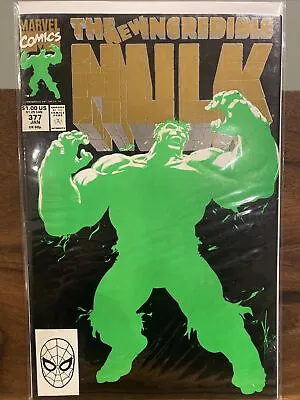 Buy The Incredible Hulk #377, 2nd Print - Marvel Comics, 1990 - NM- • 15.98£