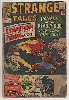 Buy Strange Tales #126 - First Appearance Of Dormammu & Clea!  Vintage 1964 • 77.08£