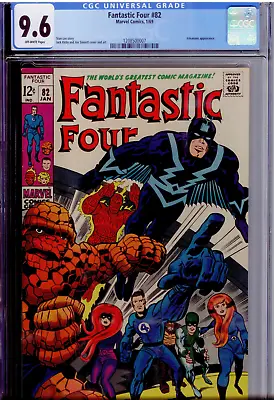 Buy Fantastic Four #82 CGC 9.6 Off-WHITE  Classic Inhumans Cover;  Nice Alignment • 562.41£