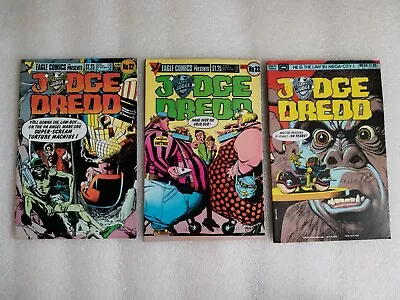 Buy Judge Dredd #32,33,34.Eagle & Quality Comics 1985/1986.Fine + Condition • 1.50£