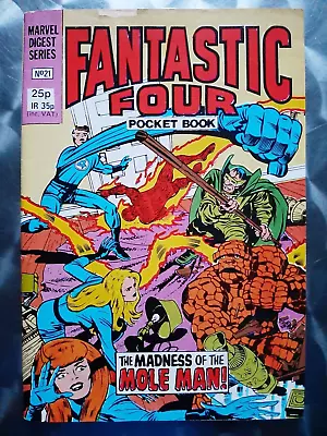 Buy Marvel Digest UK Fantastic Four Pocket Book #21 - 1981 • 5.49£