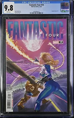 Buy Fantastic Four #18 CGC 9.8 Alex Ross Cover A Marvel 2024 White Pages Graded WP • 40.20£