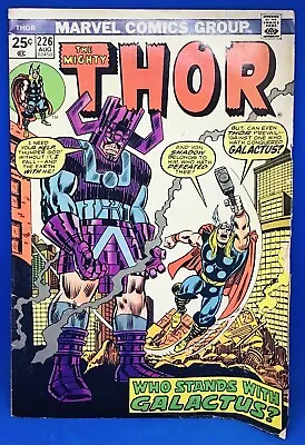 Buy Thor #226 (1974) 2nd Firelord; Galactus APP; MVS#58-The Mandarin; Marvel; VG/FN • 18.14£