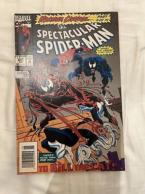 Buy Spectacular Spider-Man 201 Maximum Carnage 5 Of 14 News Stand Edition • 35£