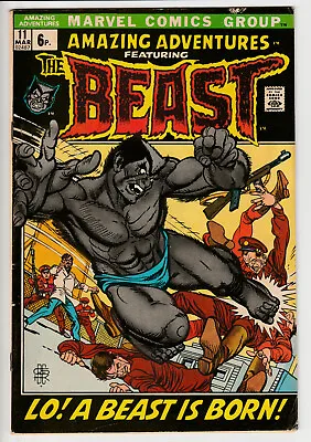 Buy Amazing Adventures #11 - 1972 - Vintage Key! Marvel - 1st App Beast (Hank McCoy) • 2.20£