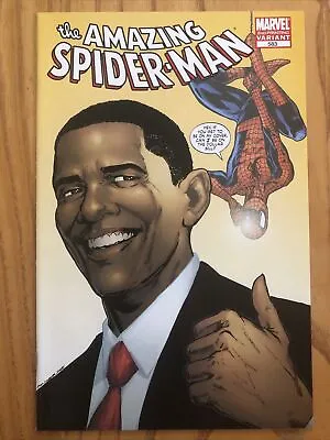 Buy The Amazing Spider-man Issue #583 | Second Printing Obama Variant Cover 2009 • 6.50£