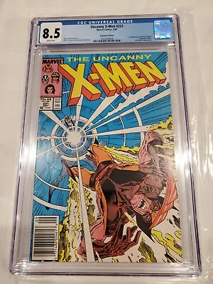 Buy Uncanny X-Men 221 NEWSSTAND VARIANT CGC 8.5 RARE 1st Appearance Sinister • 67.03£