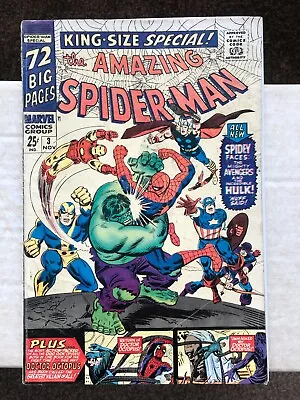 Buy The Amazing Spider-Man Annual 3 (1966) Avengers & Hulk App Daredevil Cameo Cents • 32.99£