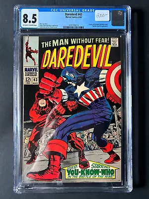 Buy Daredevil #43  CGC 8.5   Kirby/Sinnott-c    (Off-White To White Pages) • 158.31£