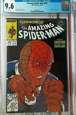 Buy Amazing Spider-man #307 CGC 9.6 NM+ KEY ORIGIN CHAMELEONS NEW POWERS Mcfarlane • 103.93£