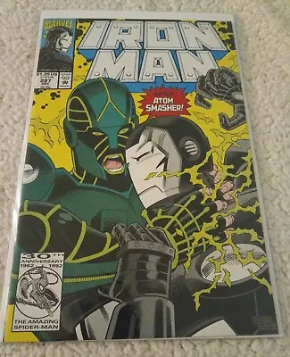 Buy Iron Man #287 - First Appearance & Cover Of Atom-Smasher 1992 • 3.16£