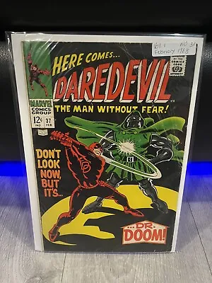Buy Daredevil #37 1968 The Man Without Fear - Iconic Doctor Doom Battle Stan Lee • 30.03£