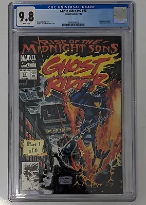 Buy Ghost Rider #V2 #28 CGC 9.8 1st Appearance Of The Midnight Sons Marvel 1992 • 71.15£