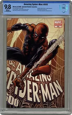 Buy Amazing Spider-Man #600D Quesada 1:15 Variant CBCS 9.8 2009 21-25C850D-002 • 56.84£