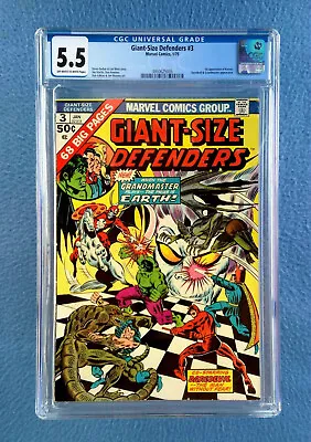 Buy Giant-size Defenders #3 Cgc 5.5 Fine- Ow/white Pages Marvel Comics First Korvac • 39.74£