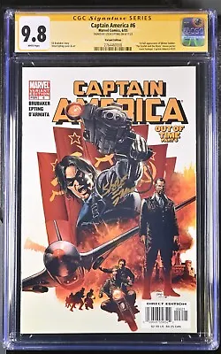 Buy Captain America #6 Bucky Variant CGC SS 9.8 SIGNED Epting 1st Winter Soldier • 381.32£