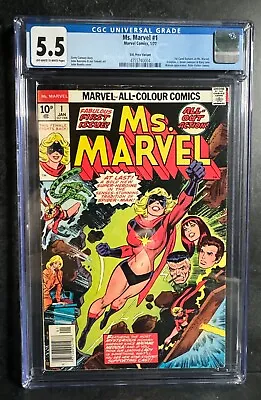Buy MS. MARVEL #1 - CGC 5.5 - Marvel Comics 1977 - 1st CAROL DANVERS As MS. MARVEL • 95.99£