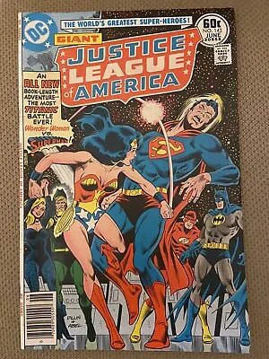 Buy JUSTICE LEAGUE OF AMERICA #143 VF+ 1977 Wonder Woman VS Superman Cover 1st Print • 7.99£