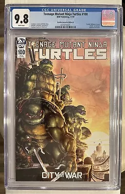 Buy Teenage Mutant Ninja Turtles #100 CGC 9.8 RI Ed. B WILLIAMS Variant IDW CITY WAR • 160.12£