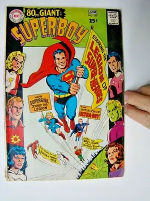 Buy 1968 Superboy #147 1st Origin Legion Super-Heroes & Legion Super-Pets VG • 10.80£