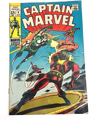 Buy Captain Marvel #9 Marvel 1968 - VG - Silver Age • 10.35£
