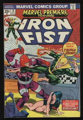 Buy Marvel Premiere #18 VF 8.0 OW/W Pgs Iron Fist Marvel • 16.06£