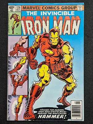 Buy Iron Man #126 (1979) Demon In A Bottle 8, Classic Cover- Detached Staple @ Cf • 7.91£
