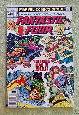 Buy Fantastic Four #183 (Marvel, 6/77) 4.0 VG (Tigra,Thundra & Impossible Man App.)) • 3.21£