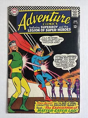 Buy Adventure Comics 345 Fine 1966 DC Legion Super Boy • 40.02£
