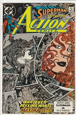 Buy Action Comics #645 - DC 1989 - Superman [Ft. Maxima First Appearance] • 6.79£