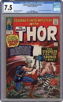 Buy Thor Journey Into Mystery #114 CGC 7.5 1965 1482308018 1st App. Absorbing Man • 281.23£