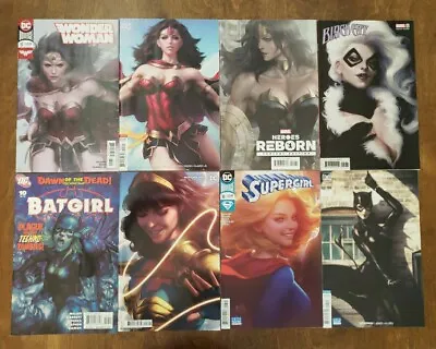 Buy  Artgerm Cover Lot 8 Comics Wonder Woman  Batgirl Supergirl Black Cat Marvel DC • 23.89£