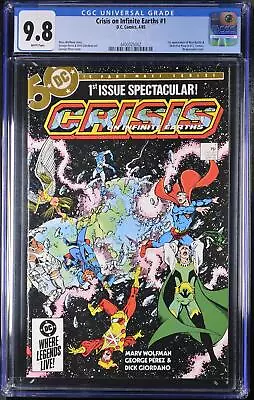Buy Crisis On Infinite Earths 1 CGC 9.8 1985 4400325002 1st Blue Beetle & Detective • 72.28£